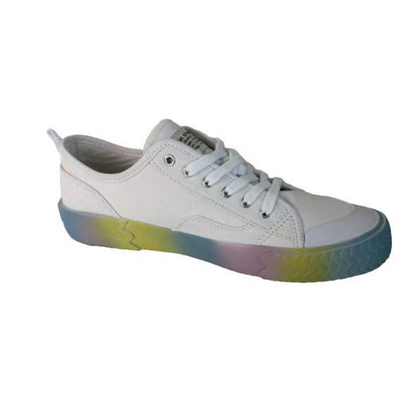 Levi's® Modern Lo Dream Factory Women's Size 8 White Multicolored LaceUp Slipon - Picture 1 of 8
